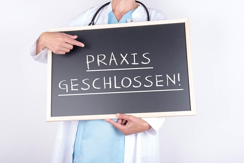Praxis geschlossen 30.05.2025